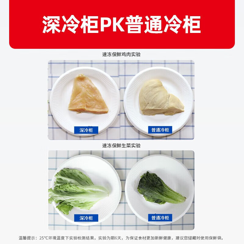 Xingx (XINGX) - 60 degree deep cooling series direct cooling single temperature horizontal quick freezing freezer commercial electronically controlled refrigeration and freezing conversion stainless steel liner energy saving subzero household temperature freezer freezer - 60 deep freezer 300 liters DW-60W300DS