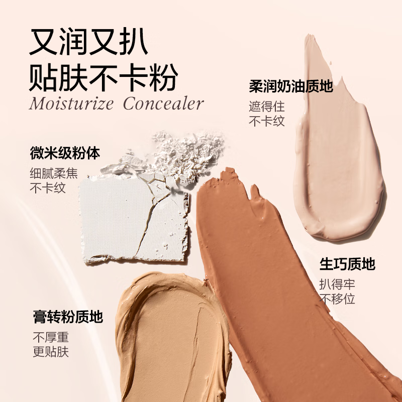 Original Color Bota Original Color Concealer Palette Four Color Concealer Brightening Eyes Covering Tear Troughs, Dark Circles, and Acne Marks #02 Zizi Naked Apricot HOT
