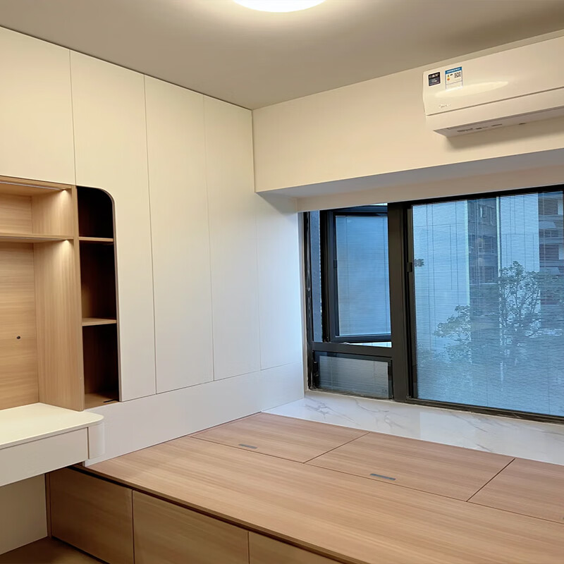 Extraordinary wood work inside and out Water-based Ketian ENF Huimin series Bedroom Italian simple wardrobe desk tatami multi-space cabinet customization Water-based Ketian bedroom furniture customization