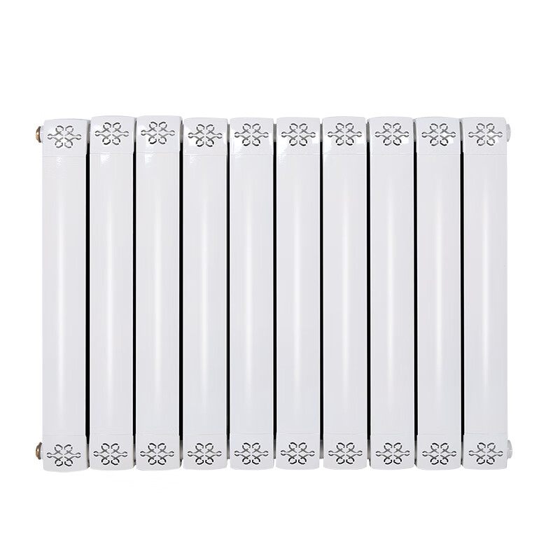Radiator household copper-aluminum composite radiator wall hanging living room bedroom 8080 thickened copper core water channel aluminum clad copper tube horizontal height 65 cm 8 pieces long 07 meters with 08 flat