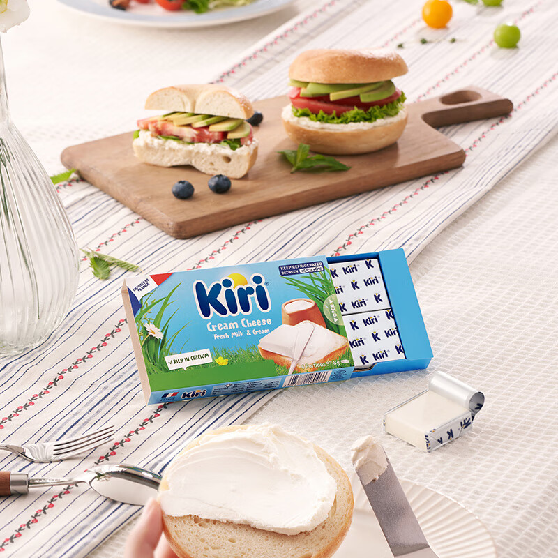 KIRI imported nutritious spreadable breakfast ready-to-eat breakfast bread cheese cheese 6 pieces packed processed cheese