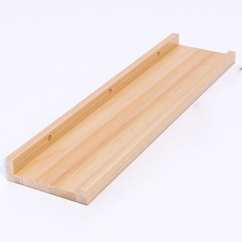 All are made of perforated solid wood wall shelves, customized bookshelf laminates, dining room decoration shelves, living room sofa rear storage boards, log 15 wide four-piece set