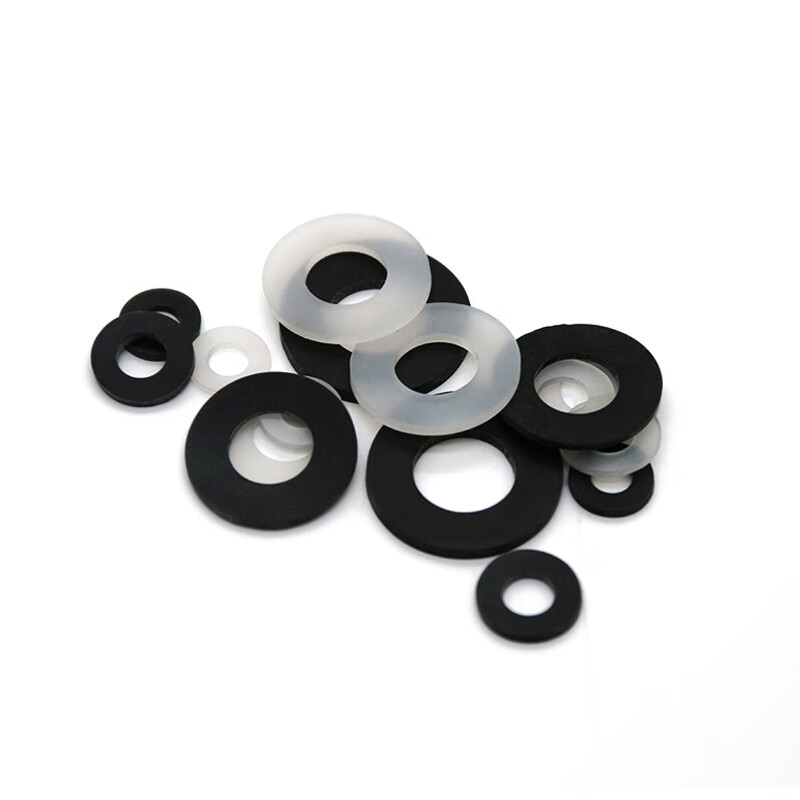 Deqi silicone gasket, pressure-resistant, anti-freeze and anti-aging rubber gasket, faucet water pipe hose seal, Jingcang white, silicone 6 points (10 pieces)