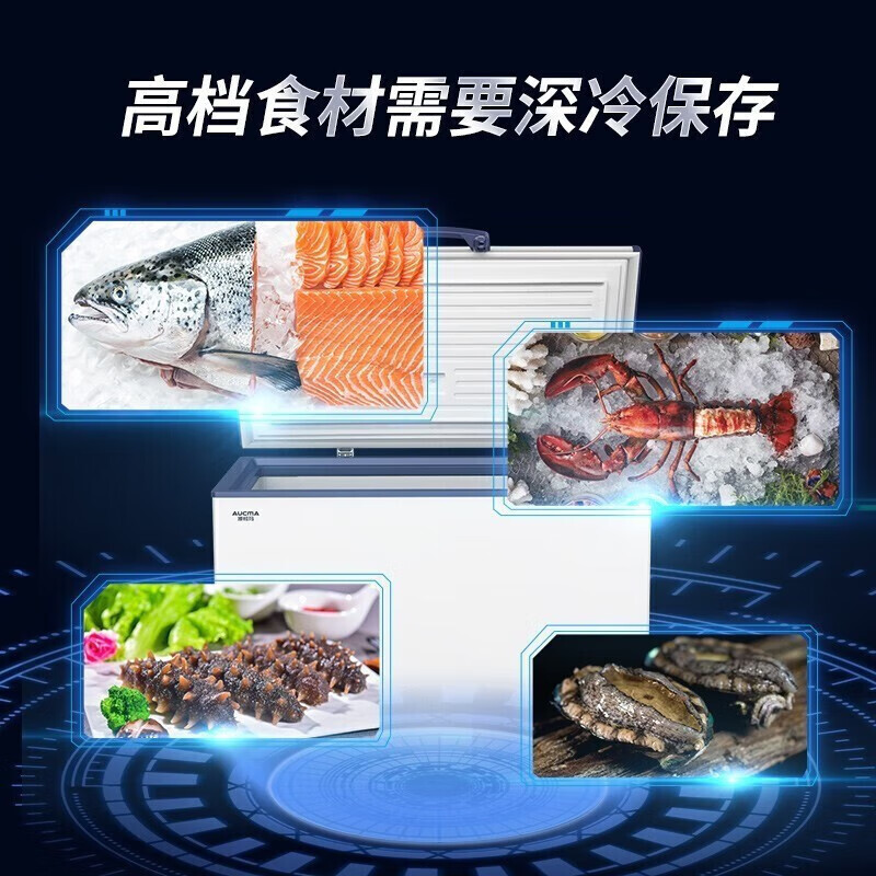 Baili (BAILI) ultra-low temperature freezer-60 commercial large-capacity seafood cell-level freezer minus 80 degrees laboratory large freezer salmon deep-freezing quick-freezing refrigerator 198L丨-86 quick-frozen