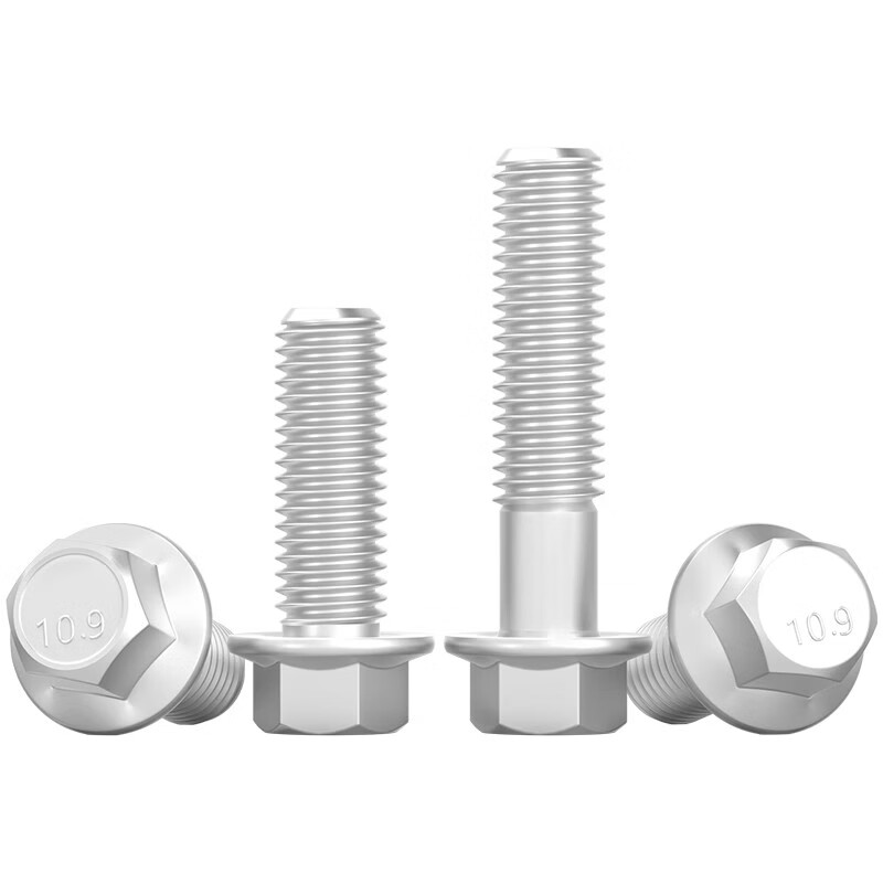 Tianzhuo Hardware Grade 10.9 Fine Thread External Hexagonal Flange Bolts Dacromet M10M12M14M16*1.25 Padded Screws M10*1.25*25 5 pcs concave brain flat bottom