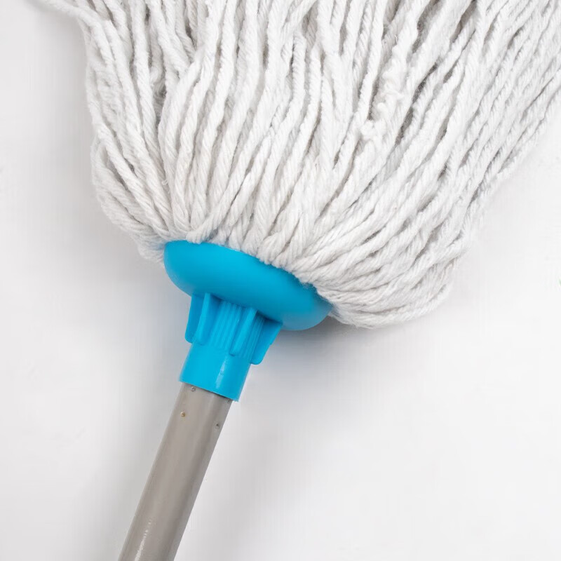 Jinshiluo Hardcore White Cotton Thread Round Head Mop 2-piece Set Hotel Shopping Mall Absorbent Mop KT-114