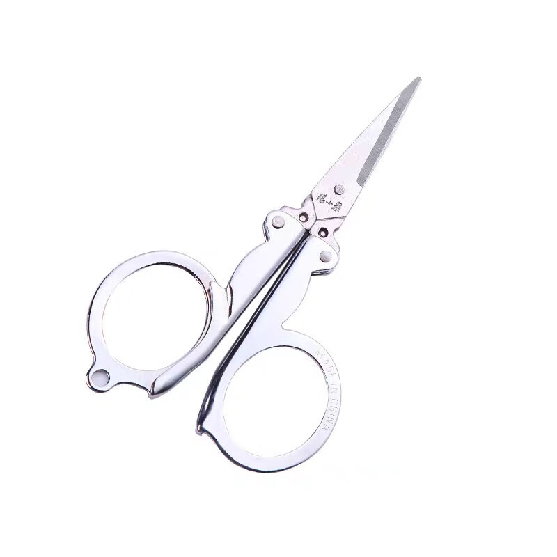 Zhang Xiaoquan Zhang Xiaoquan Scissors Stainless Steel Foldable Fishing Scissors Travel Scissors Portable Mini Keychain No. 333 (Small)