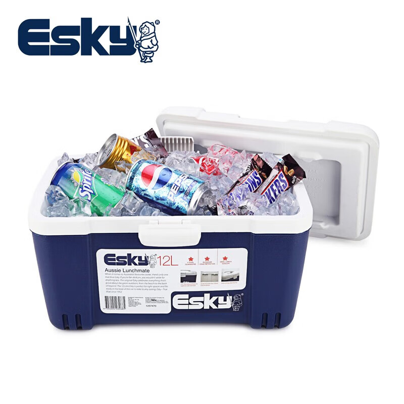 Eski insulated box car refrigerator 12L outdoor refrigerated stall commercial 6L medical portable car home dual-use trunk 12L-PU material (with ice brick 2)