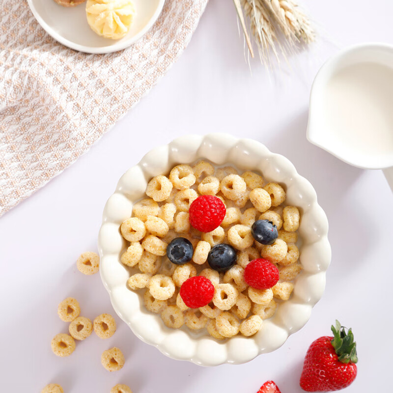 Kellogg's imported Guvitz 310g children's nutritional cereal oatmeal cereal rings ready-to-eat breakfast meal replacement teething snacks