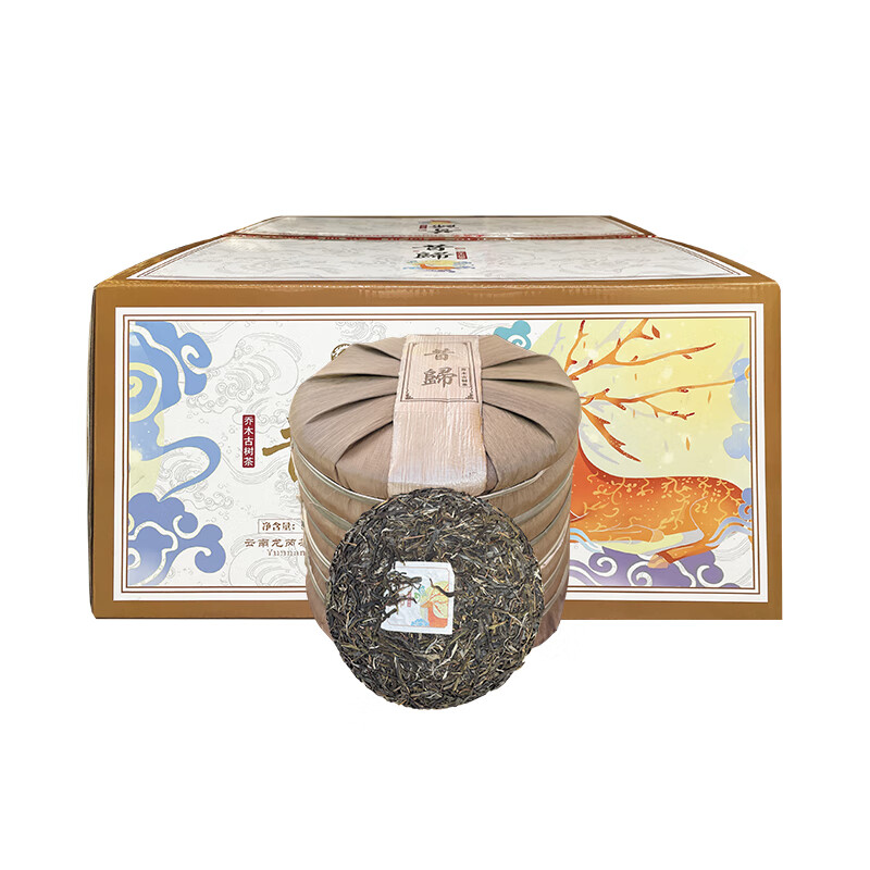 Longrui Tea Longrui Tea 28 pieces whole shot Longrui 2021 Xigui Arbor Ancient Tree Tea 357g Raw Tea Pu'er Tea Yunnan