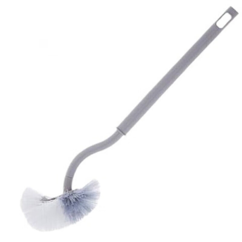 Bukuu Japanese-style toilet brush household no-dead-end toilet brush new wall-mounted bathroom long-handled toilet brush 1 pack free hook