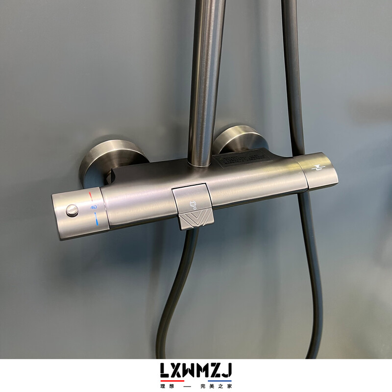 LXWMZJ brand/ideal minimalist design three functions three water outlets constant temperature shower head gun gray constant temperature model