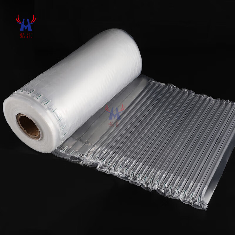 Inflatable foam packaging for air column bag packaging, anti-fall and shock-proof packaging bag, express shock-absorbing bubble film, air bag bag, foam anti-fall packaging, air column roll, transparent, small roll length 50 meters, regular thickness 15CM high