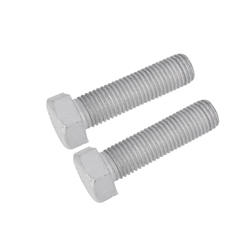Creaby hot-dip galvanized screws 8.8 grade hot-dip galvanized external hexagonal screws iron tower power screw photovoltaic screws M16*65 (2 pieces)