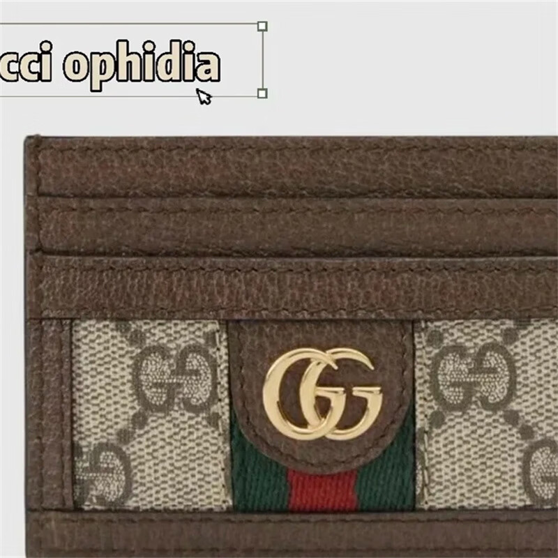 Second-hand 99 new Gjia Ophidia series GG card holder card bag 99 new Ophidia series GG card holder card bag