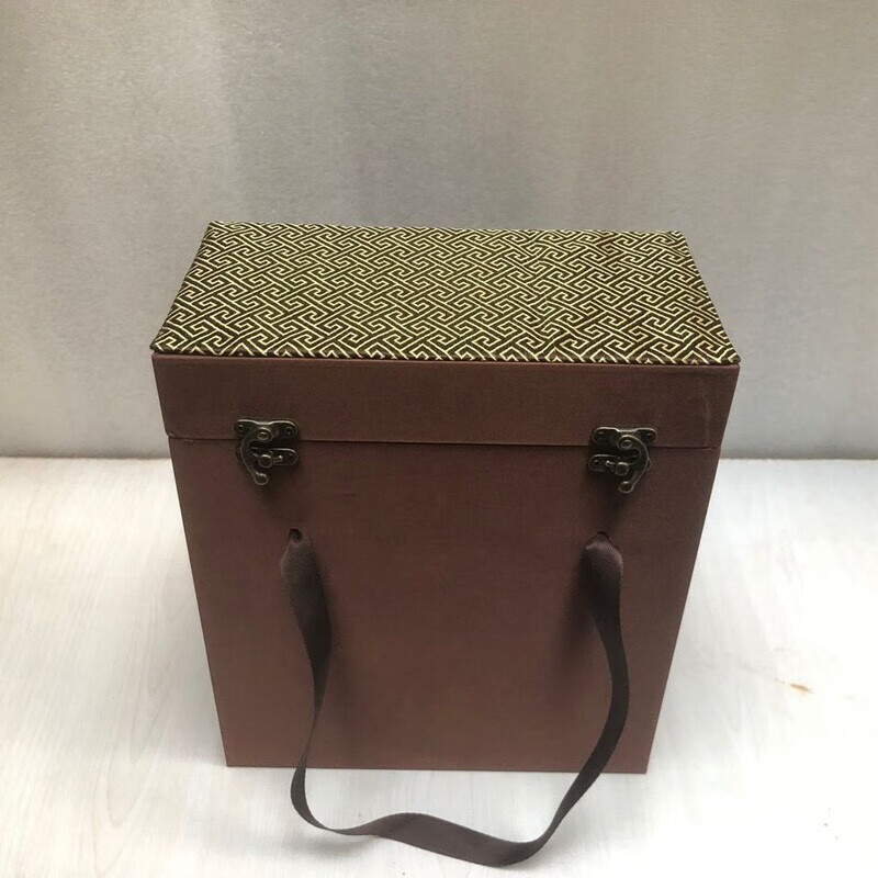 Moutai bottle protective cover (empty box without wine) Feitian wine box metal box packaging box white wine box Feitian 6-pack blue does not include wine