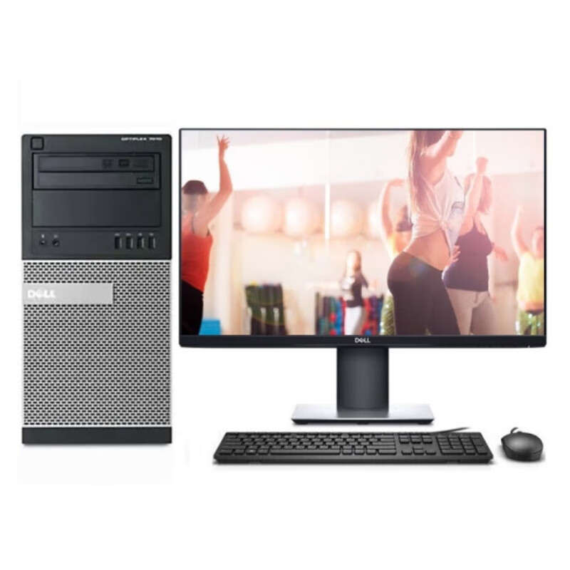 Dell Lenovo desktop computer i3/i5/i7 independent display business office design PS CAD video editing assembly home second-hand desktop complete set Configuration 2 Core I3 third generation 8G 628G dual hard drive host + 19-inch monitor (comes with mouse + mouse pad) 90% new