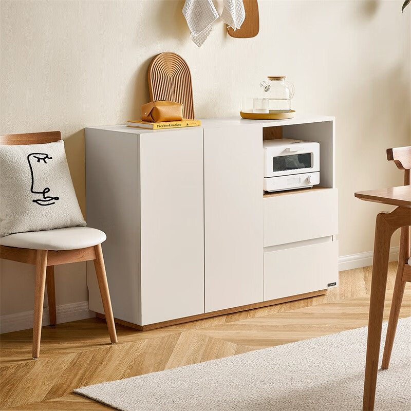 Quanyou Home Modern Simple Dining Side Storage Cabinet Living Room Storage Cabinet Kitchen Preparation Cabinet Wall Furniture