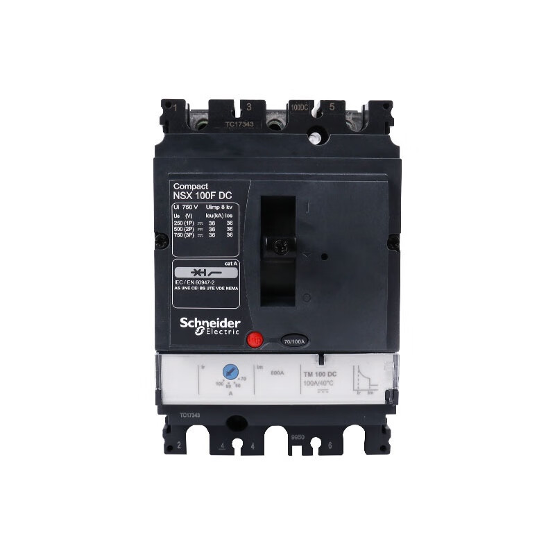 Schneider Electric DC circuit breaker NSX-DC100A250A battery UPS air conditioner main switch 2P 400A 3P