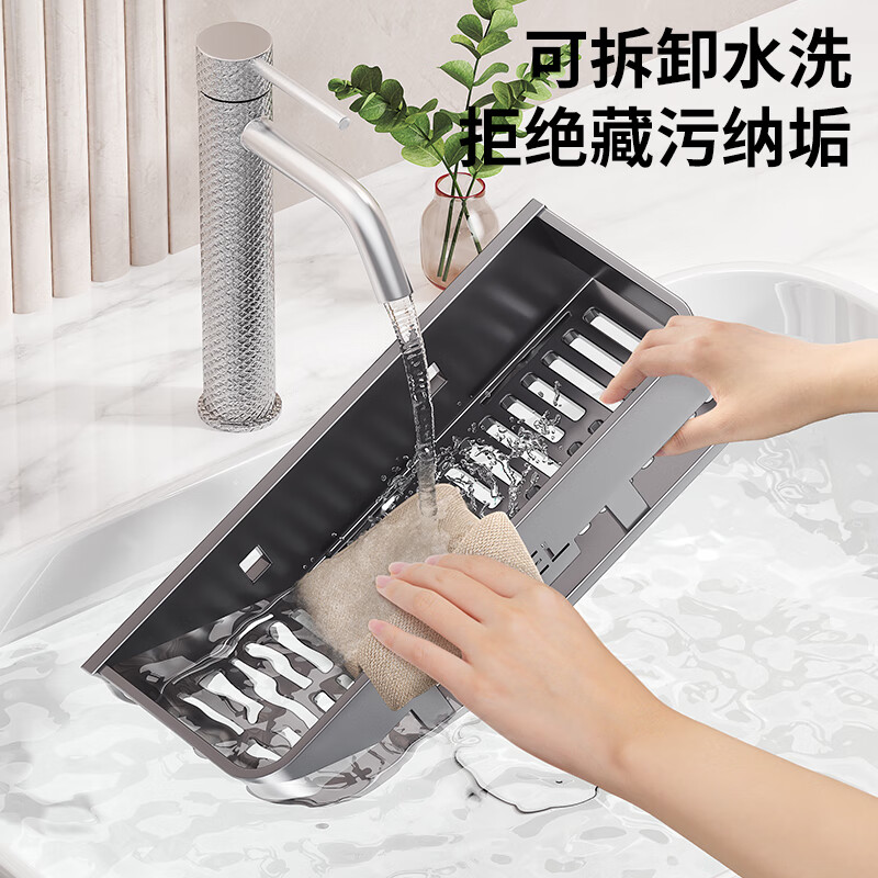 One bathroom bathroom shelf space aluminum punch-free toilet sink kitchen storage wall-mounted bathroom shelf