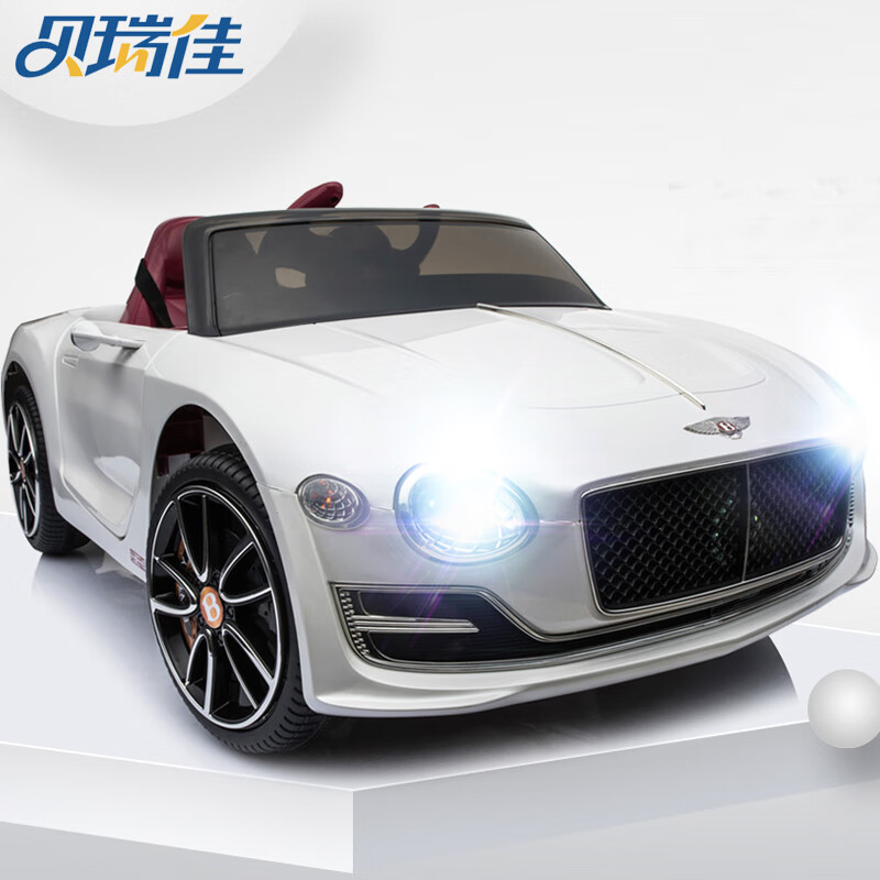 BeRica children's electric car four-wheel car Bentley authorized remote control toy car for boys and girls that can sit on a person baby gift
