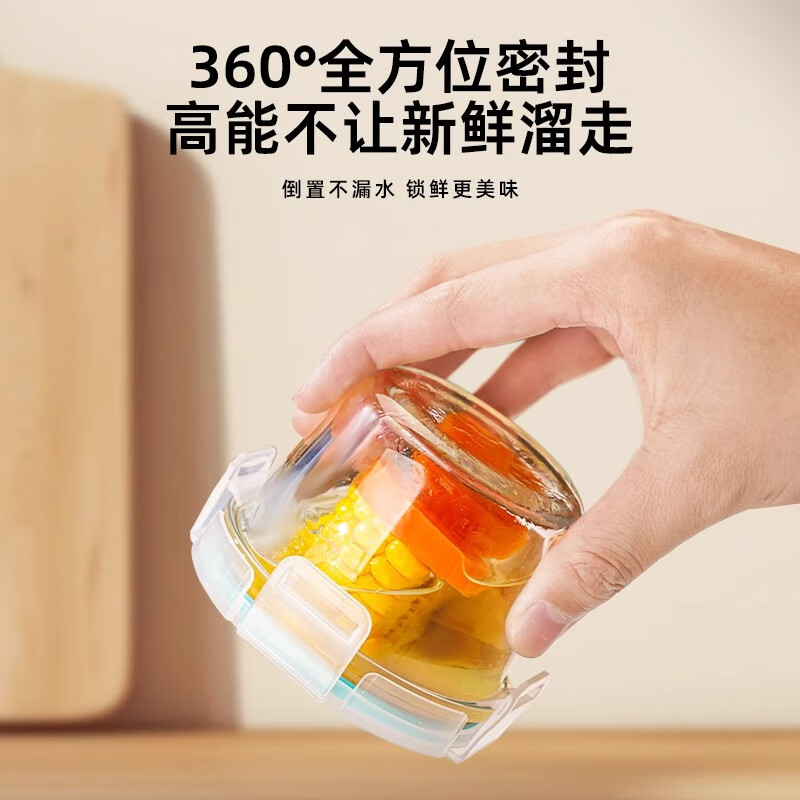 Home KATEI STORY Japanese frozen soup packaging box frozen crisper food grade borosilicate glass lunch box rice small lunch box office worker borosilicate glass square 180ml single piece