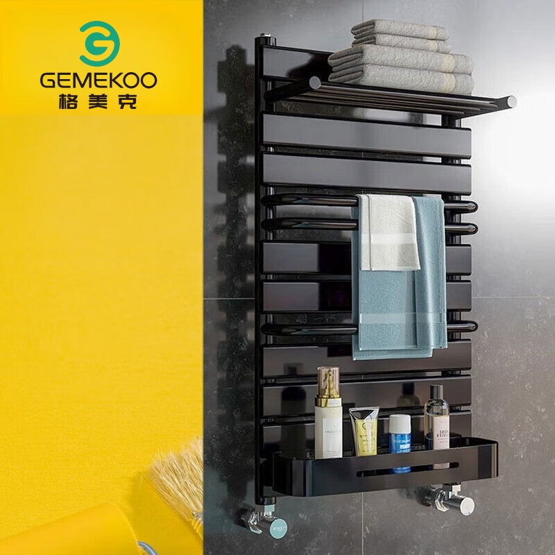 Gemeike radiator copper aluminum bathroom small basket bathroom radiator household water heating wall-mounted bathroom basket Roman white 400*600