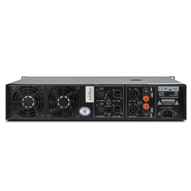 Shile (SHILE) S-88 professional pure power amplifier high power 800W fixed resistance amplifier stage performance conference karaoke OK amplifier professional amplifier