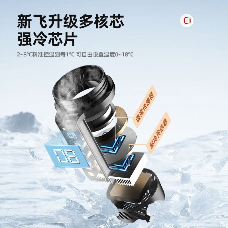 Frestec insulin refrigerated cup, medicine refrigerated cup, long-lasting car home dual-use constant temperature, lightweight and portable small medicine box