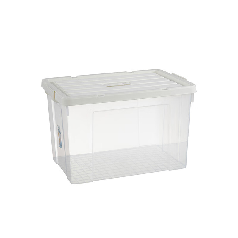 Su Shi 105L transparent white lid waterproof and moisture-proof transparent storage box (price unit) white lid transparent 105L white lid transparent