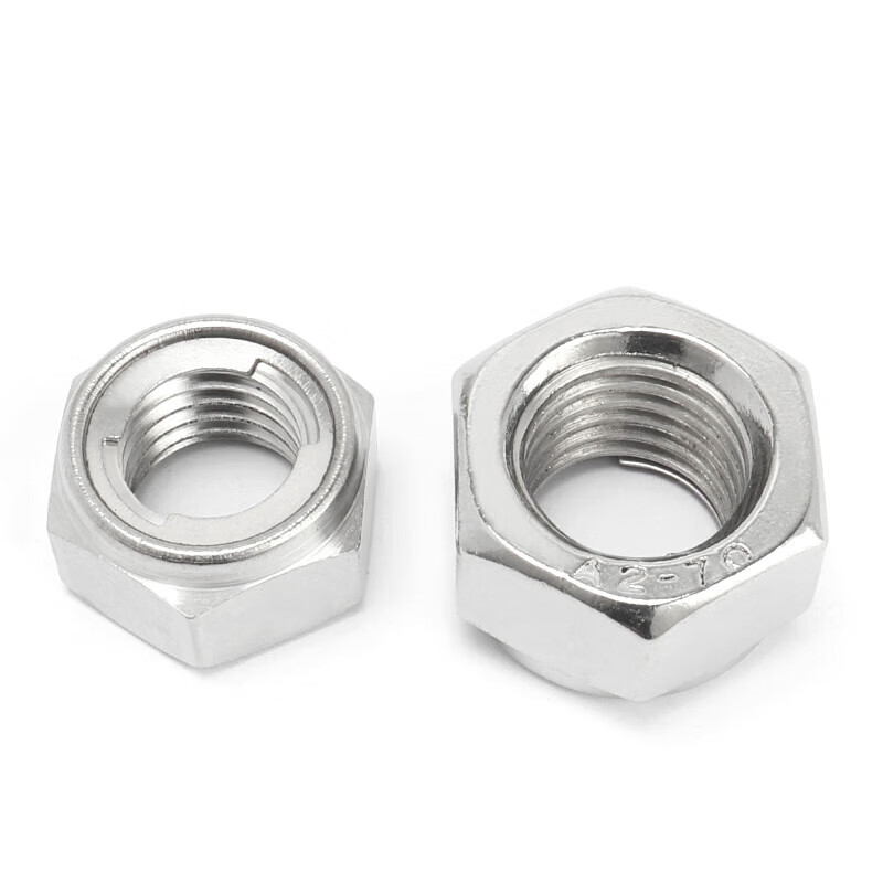 Jinchao 304 stainless steel metal self-locking nut anti-loosening nut M3M4M5M6M8M10 M6 (5 pieces) 316