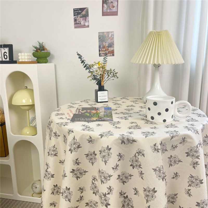 Anjun Shengfeng Floral Plaid Table Cloth Velvet Girly Heart Student Desk Cloth Pad Photo Background Cloth Puppy Party 40*60cm (Small Cover Cloth)
