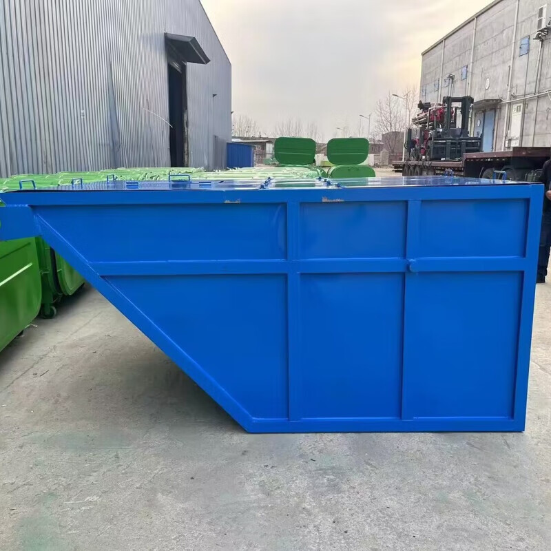 Swing-arm type garbage bin, large outdoor movable 3-4 cubic meter vehicle-mounted sanitation industrial community object, customized model 5 cubic meters, shipping included