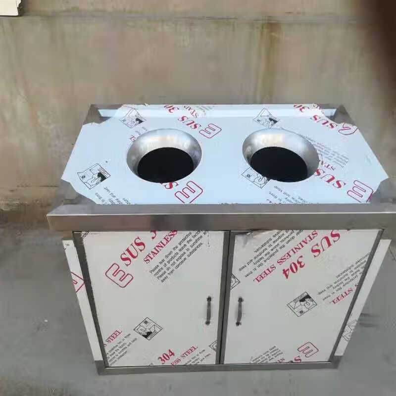 Canteen leftovers trash can collection cabinet kitchen waste storage box hotel plate and bowl sorting swill cabinet O23-two mouths and two boxes food collection truck official standard configuration