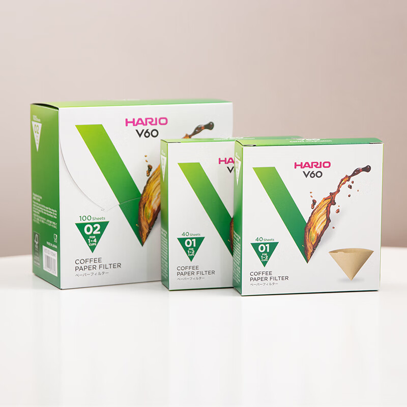 HARIO coffee filter paper fan-shaped hand-brew filter paper V60 coffee filter paper coffee filter bag VCF V02 log bag 110 pieces