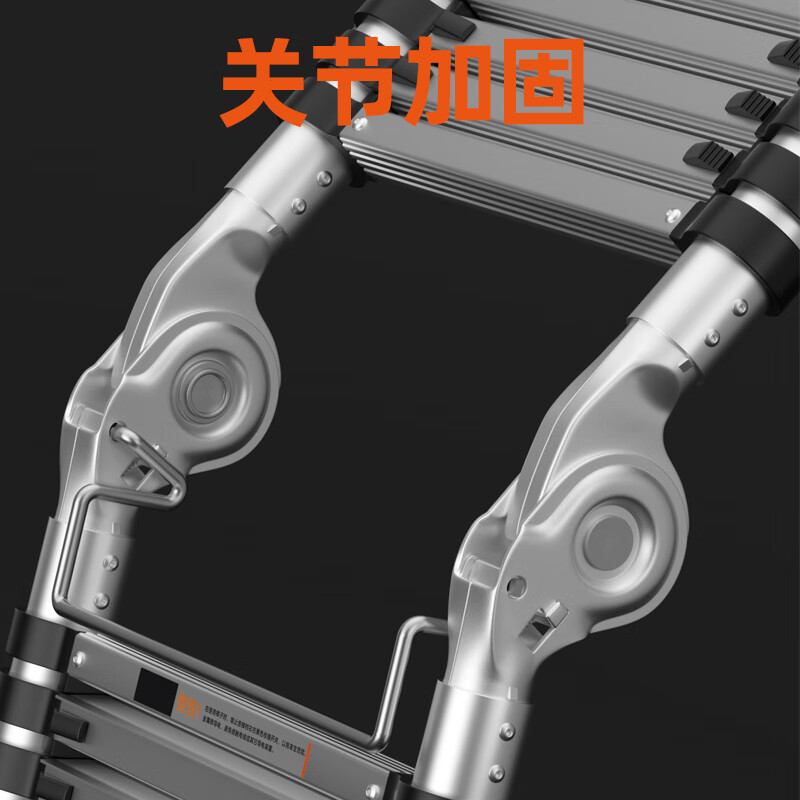Jiang Ruibao herringbone ladder telescopic ladder thickened multi-functional aluminum alloy engineering folding staircase industrial grade ladder herringbone ladder 6.3 meters