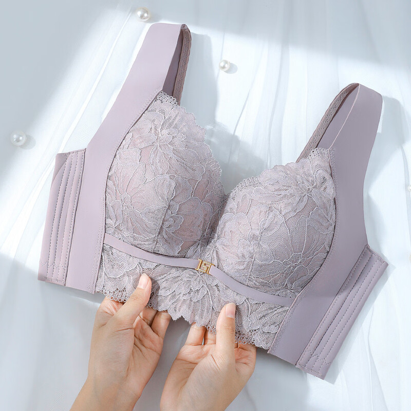 FENTENGCARE pressure-reducing wide-shoulder bra vest-style adjustable breast-retracting anti-sagging women's underwear without rims push-up bra