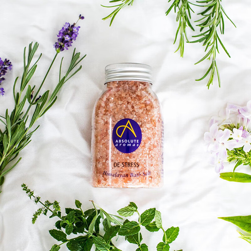 Absolutearomas British Chantilly Rose Bath Salt Bath Ball Bath Salt Cleansing Bath Essential Oil Scrub to Remove Chicken Skin and Exfoliate 290g Lavender Bath Salt