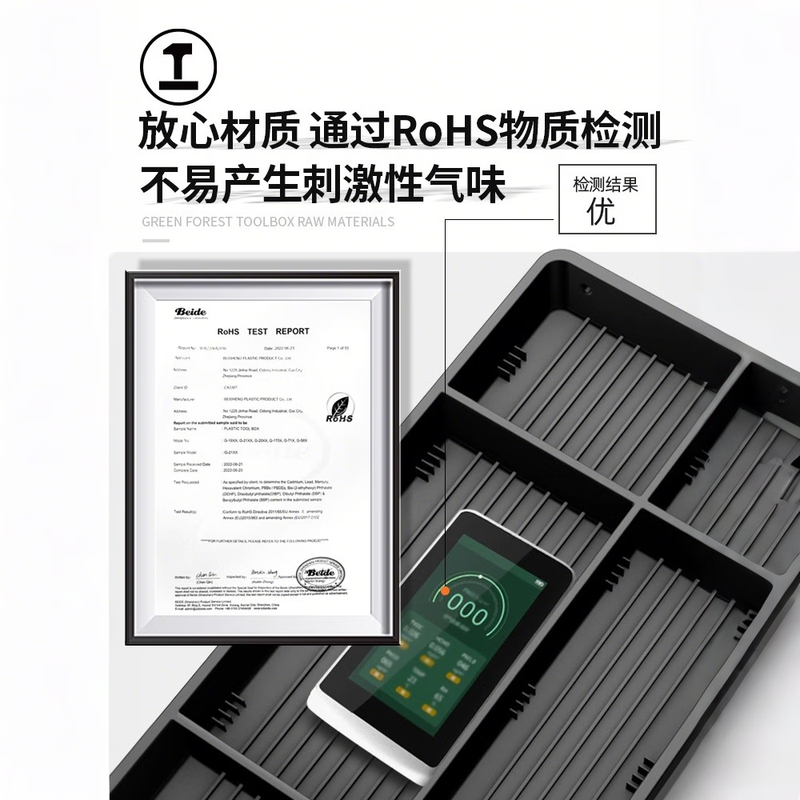 GREENER 23-inch heightened hardware universal tool box industrial-grade household electrician storage box large flat impact drill