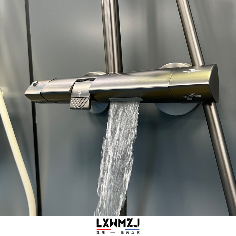 LXWMZJ brand/ideal minimalist design three functions three water outlets constant temperature shower head gun gray constant temperature model