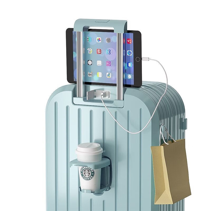 Kangaroo (KANGAROO) suitcase, fresh and fresh trolley case for male college students, high-looking universal wheel suitcase, multi-functional password suitcase, milk white, upgraded multi-function, 20 inches, boarding case without side lifts