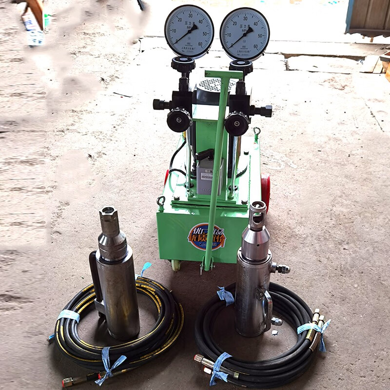 Jinzhong tensioning oil pump prestressed tensioning machine 27 tons front cassette jack bridge electric anchor cable intelligent tensioner 27 tons jack