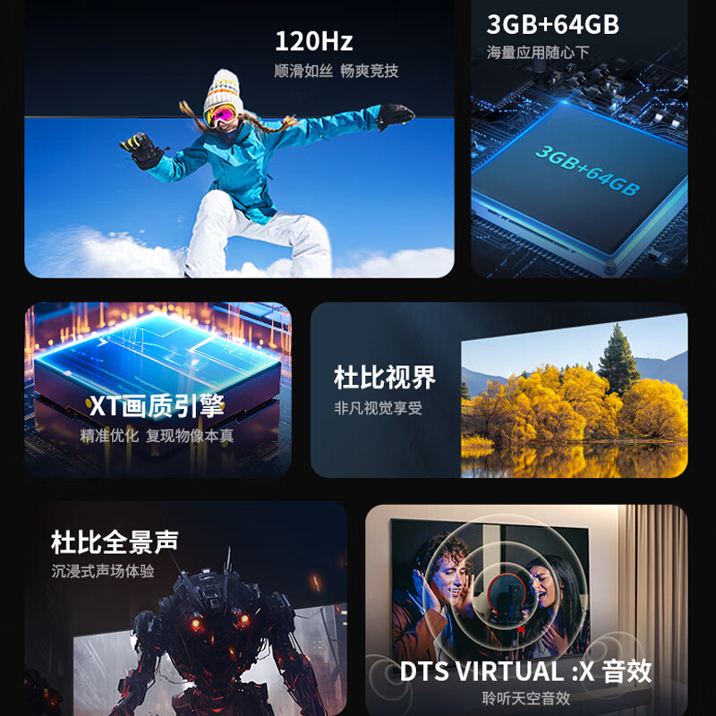 SHARP TV 65-inch 120Hz high-brush gaming TV