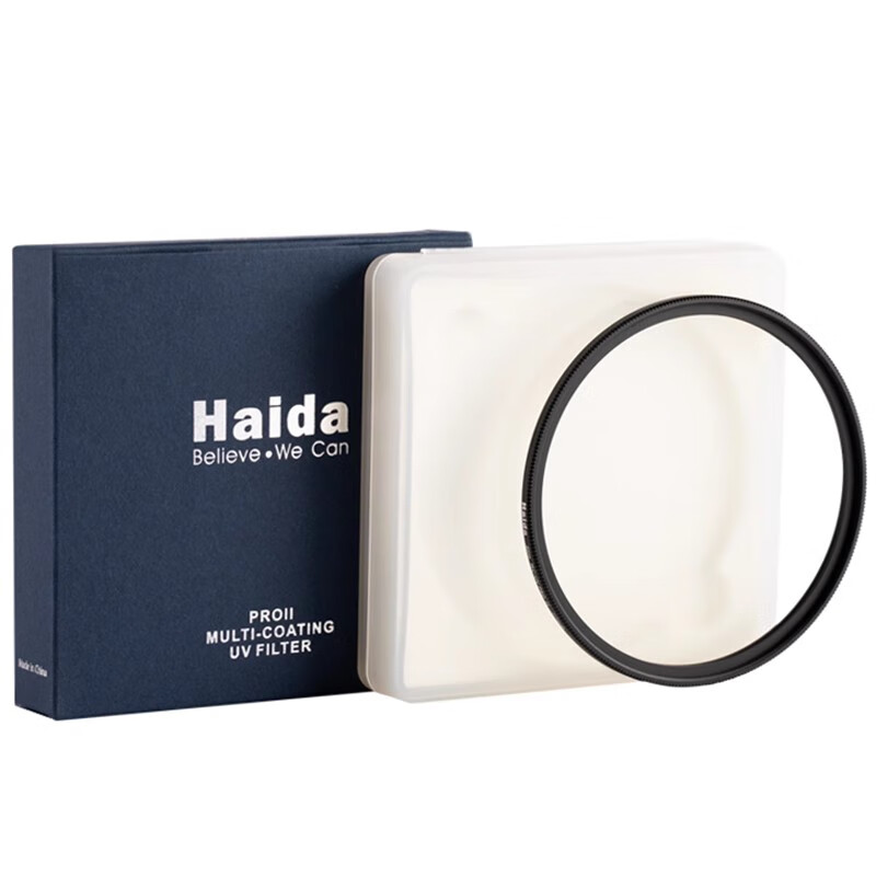 Haida Slim PROII UV mirror 77mm filter protective mirror double-sided multi-layer coating filter waterproof and anti-fouling suitable for Canon, Nikon, Sony, Fuji and other lenses