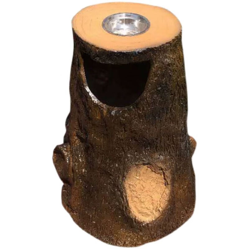 Huilide Park Scenic Area Trash Can Outdoor Creative Imitation Tree Stump Trash Can Garden Landscape Garbage Sorting Box Old Tree Stump
