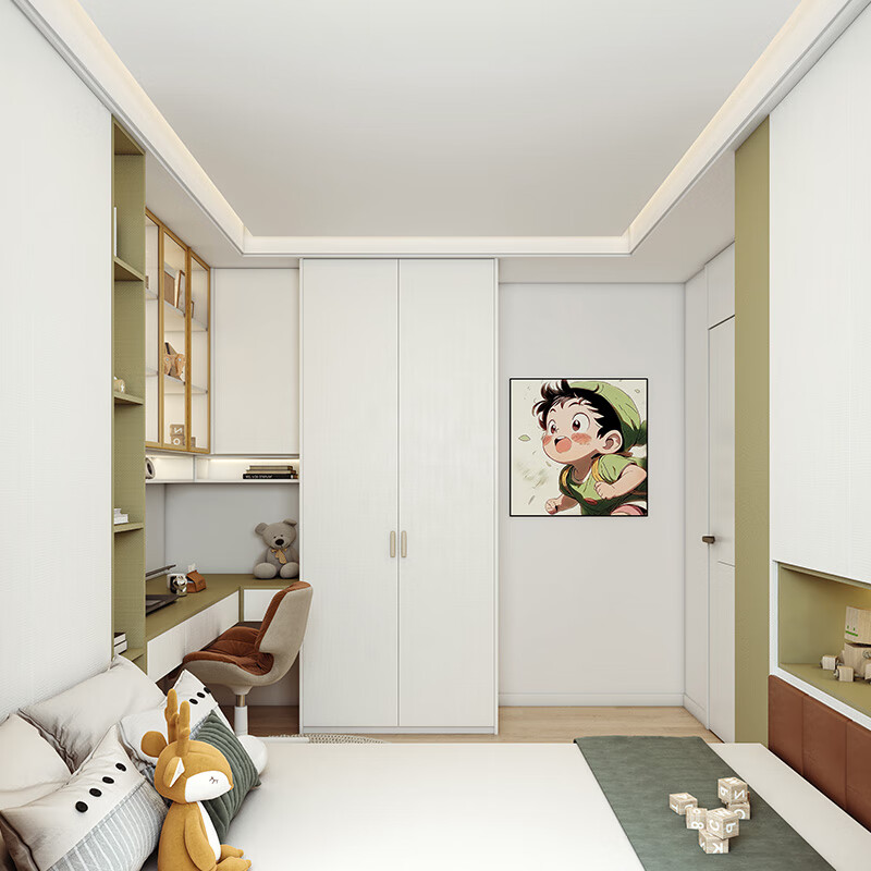 Sophia tatami bed customization small apartment study furniture storage bed wardrobe combination storage desk cabinet bookcase integrated custom gold