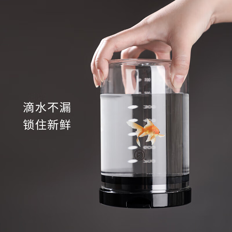 Hero glass sealed jar transparent glass bottle storage jar storage jar fresh jar tea jar portable 500ml