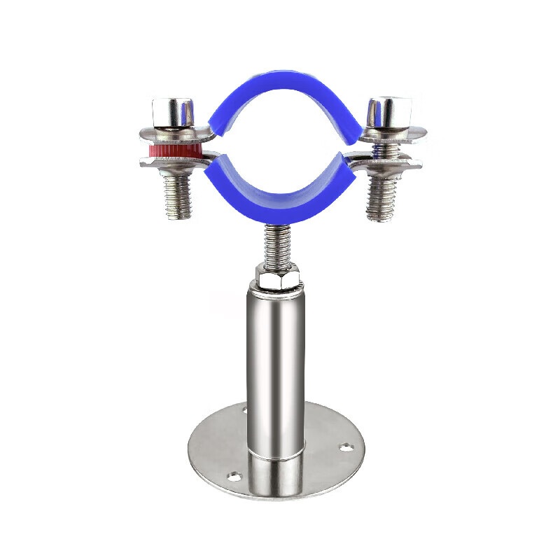 Lu Yueting stainless steel pipe clamp clip fixed clip buckle pipe clamp gas pipe pipe support bracket bracket pipe hoop water pipe bracket 19-22 column height 50-100mm with nail-free glue