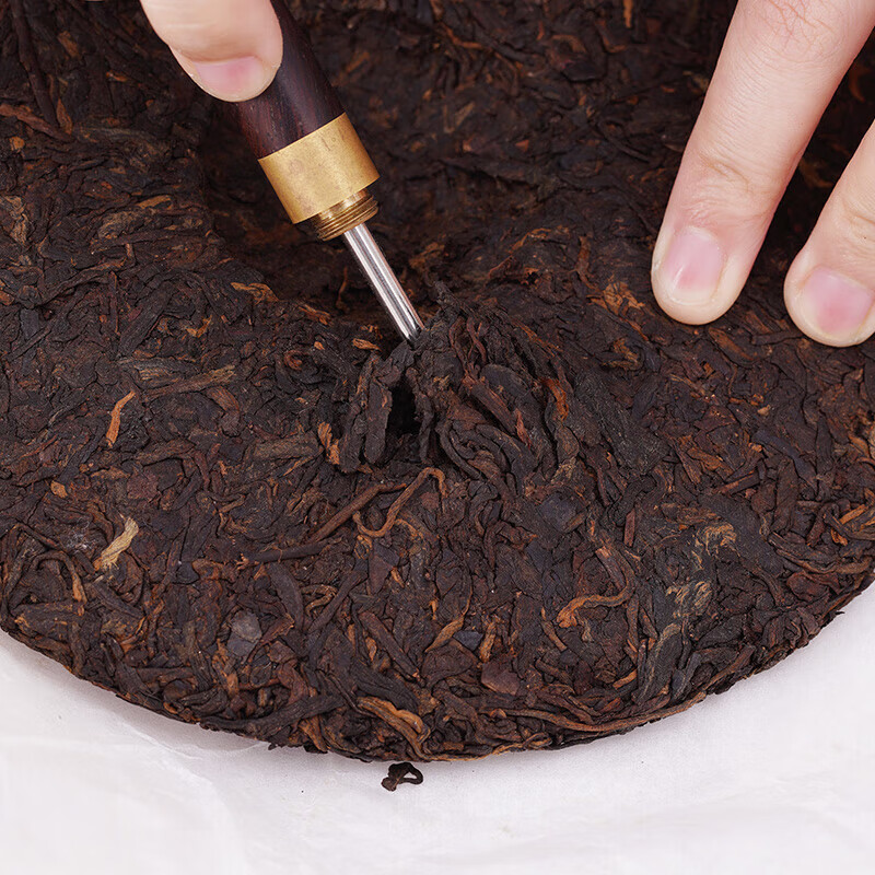 Bama Tea Industry Signature Chinese Time-honored Brand Pu'er Tea Xishuangbanna Ripe Pu'er Tea 357g 2017 Cake Tea