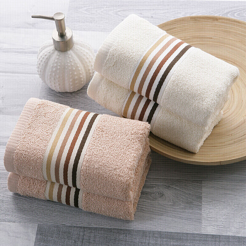 Gold type A pure cotton towel face wash towel absorbent water towel face wash towel two pack 120g/box